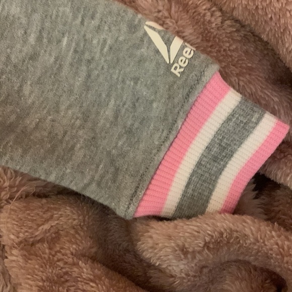 NWOT Reebok Baby Girl Gray Pink Bodysuit Romper​ - Picture 3 of 7